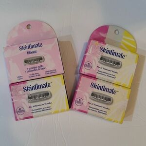 3 Skintimate 4-Blade Women's Razor Refill, 4 Ct & 1 Skintimate Bloom 4 Ct